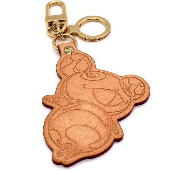 Louis Vuitton Takashi Murikami Leather Bear Bag Charm Key Ring - Picture 4 of 9